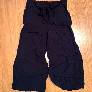 Cropped Flowy Dress Pants